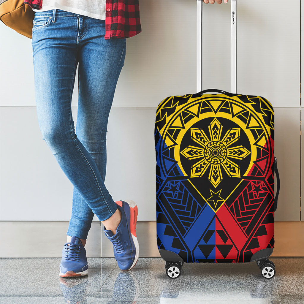 Philippines Batok Tribal Inspired Tattoo Luggage Cover LT05 - Polynesian Pride