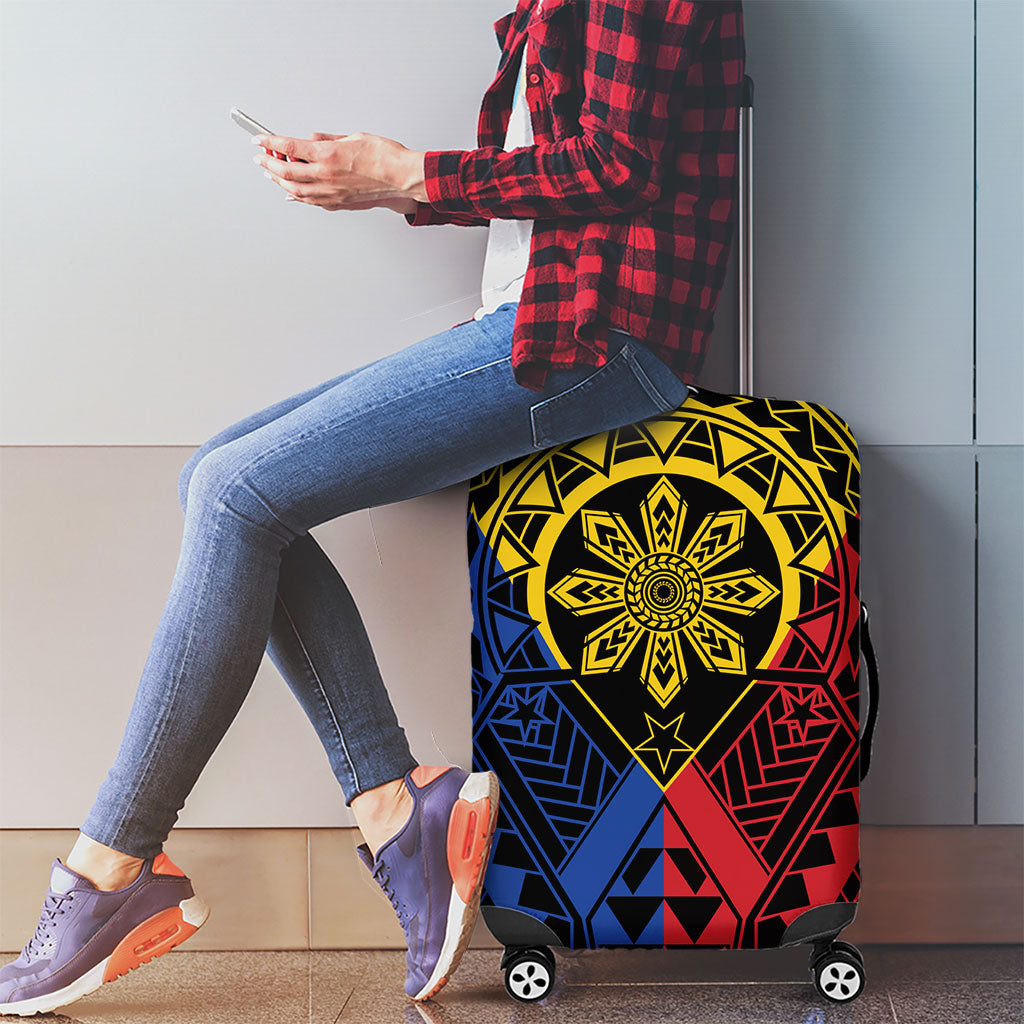 Philippines Batok Tribal Inspired Tattoo Luggage Cover LT05 - Polynesian Pride