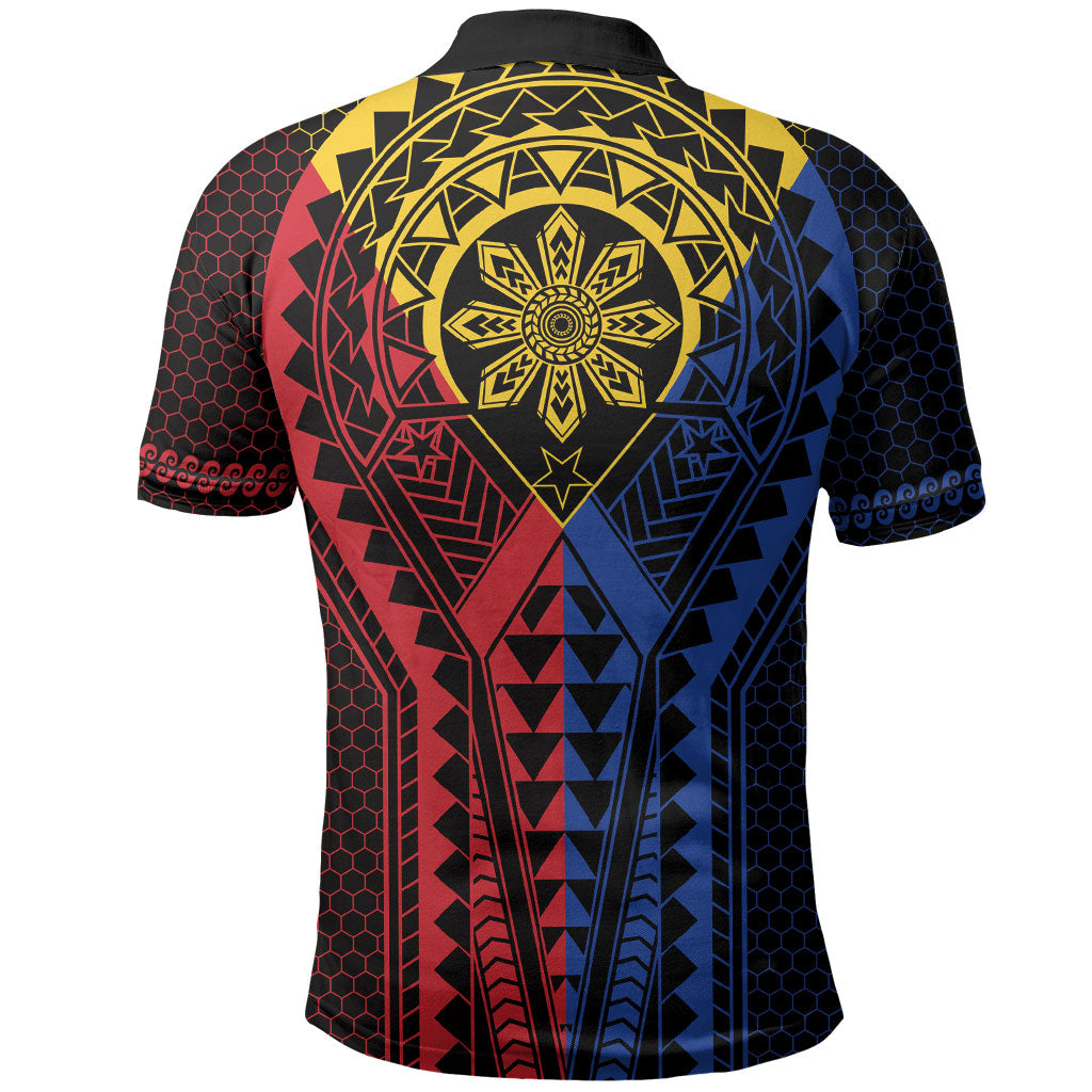 Philippines Batok Tribal Inspired Tattoo Polo Shirt LT05 - Polynesian Pride