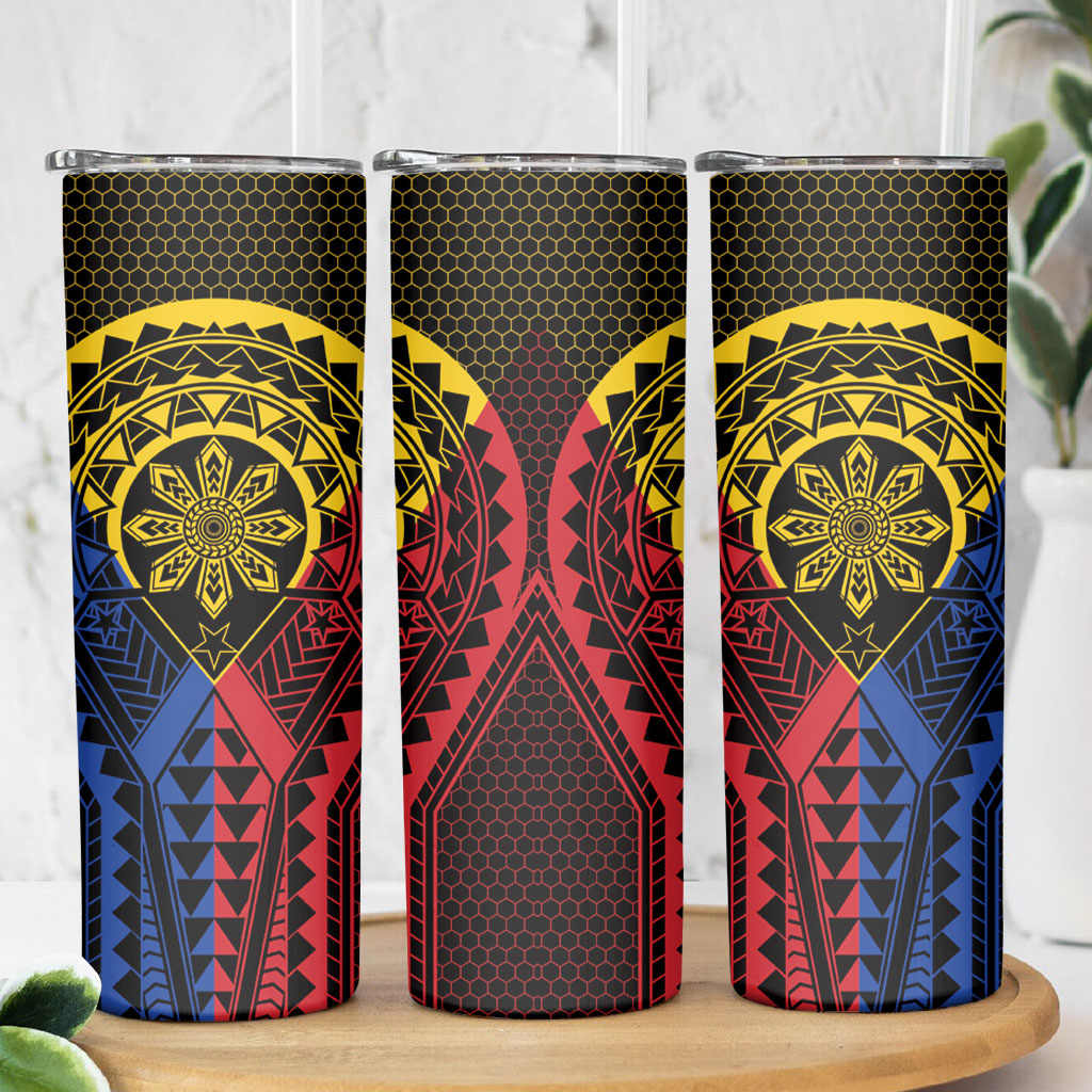 Philippines Batok Tribal Inspired Tattoo Skinny Tumbler LT05 - Polynesian Pride