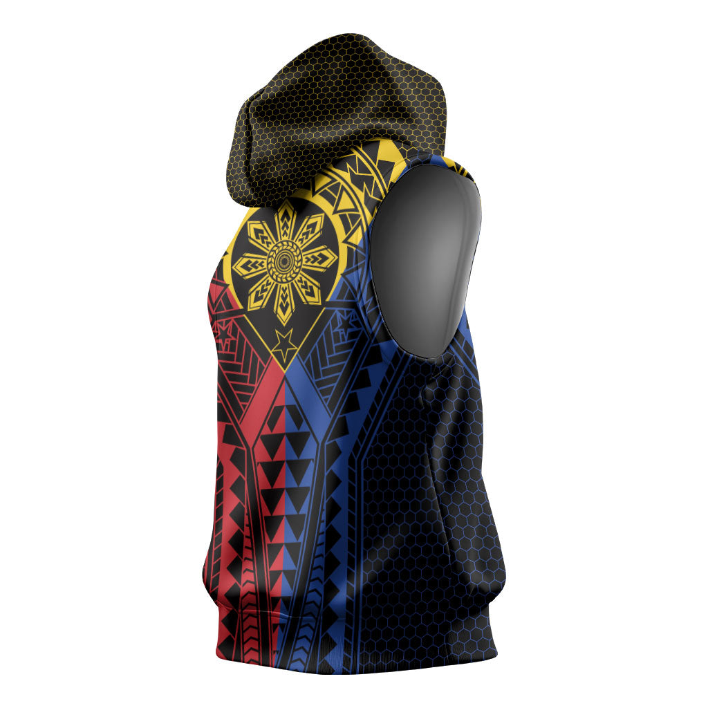 Philippines Batok Tribal Inspired Tattoo Sleeveless Hoodie LT05 - Polynesian Pride