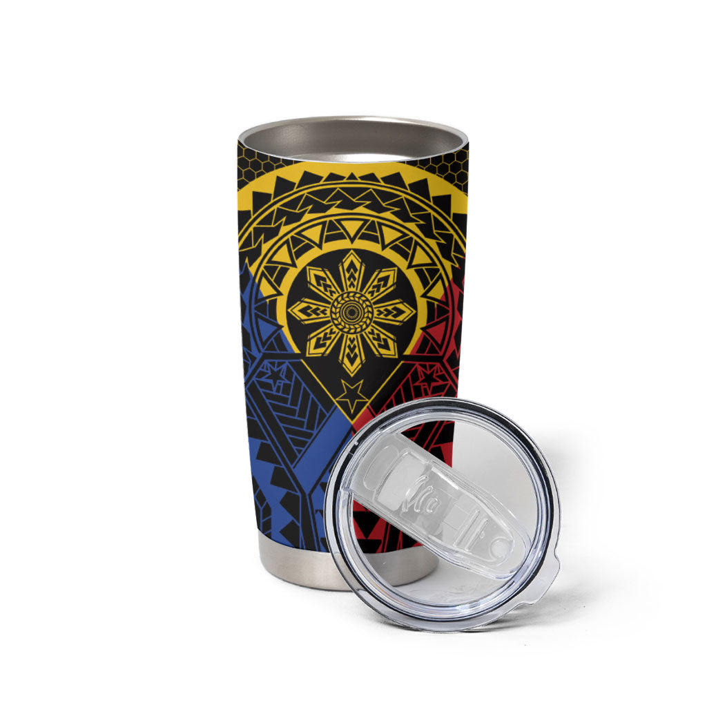 Philippines Batok Tribal Inspired Tattoo Tumbler Cup LT05 - Polynesian Pride