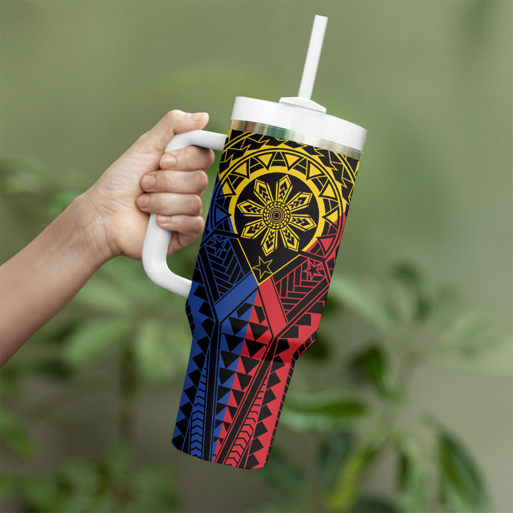 Philippines Batok Tribal Inspired Tattoo Tumbler With Handle LT05 - Polynesian Pride