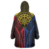 Philippines Batok Tribal Inspired Tattoo Wearable Blanket Hoodie LT05 - Polynesian Pride