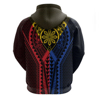 Philippines Batok Tribal Inspired Tattoo Zip Hoodie LT05 - Polynesian Pride
