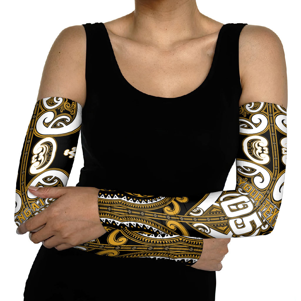 Custom Aotearoa Ngai Te Rangi Arm Sleeves Maori Tribal Pattern LT05 - Polynesian Pride