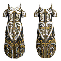Custom Aotearoa Ngai Te Rangi Couples Matching Summer Maxi Dress and Hawaiian Shirt Maori Tribal Pattern LT05 - Polynesian Pride