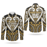 Custom Aotearoa Ngai Te Rangi Couples Matching Summer Maxi Dress and Long Sleeve Button Shirt Maori Tribal Pattern LT05 - Polynesian Pride