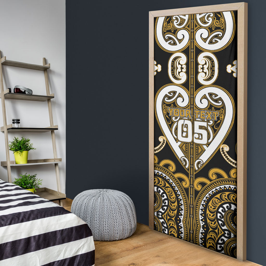 Custom Aotearoa Ngai Te Rangi Door Cover Maori Tribal Pattern LT05 - Polynesian Pride
