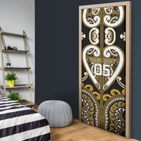 Custom Aotearoa Ngai Te Rangi Door Cover Maori Tribal Pattern LT05 - Polynesian Pride