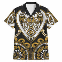 Custom Aotearoa Ngai Te Rangi Hawaiian Shirt Maori Tribal Pattern LT05 Gold - Polynesian Pride
