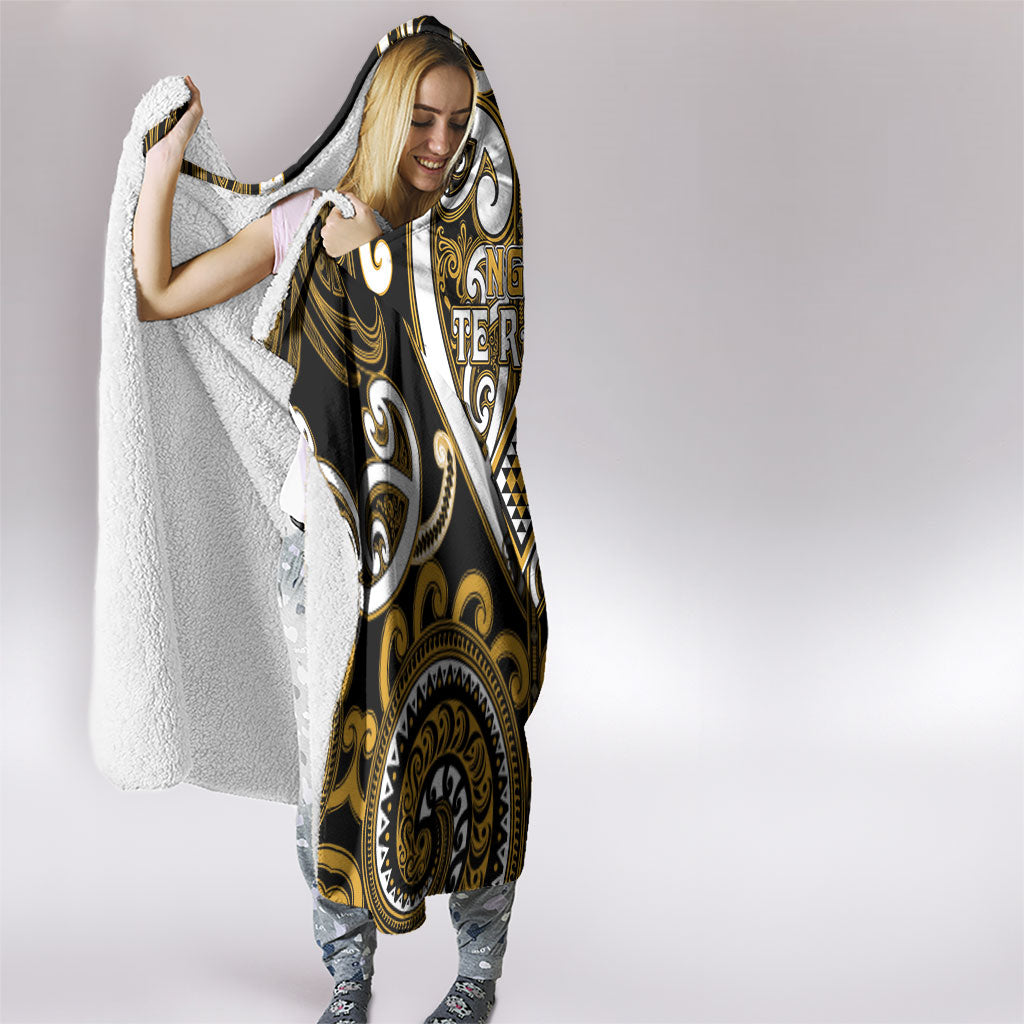 Aotearoa Ngai Te Rangi Hooded Blanket Maori Tribal Pattern LT05 - Polynesian Pride