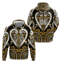 Custom Aotearoa Ngai Te Rangi Hoodie Maori Tribal Pattern LT05 - Polynesian Pride