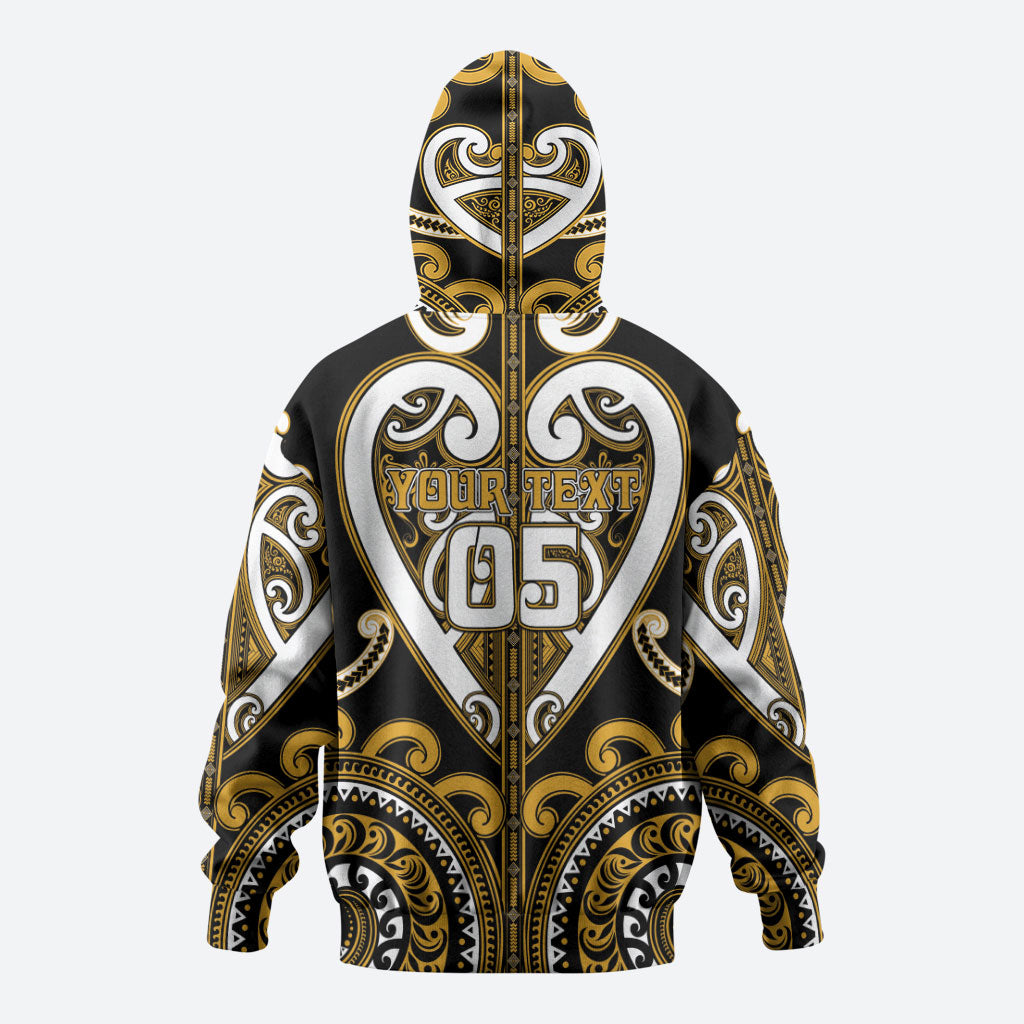Custom Aotearoa Ngai Te Rangi Hoodie Maori Tribal Pattern LT05 - Polynesian Pride