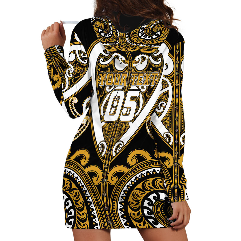 Custom Aotearoa Ngai Te Rangi Hoodie Dress Maori Tribal Pattern LT05 - Polynesian Pride