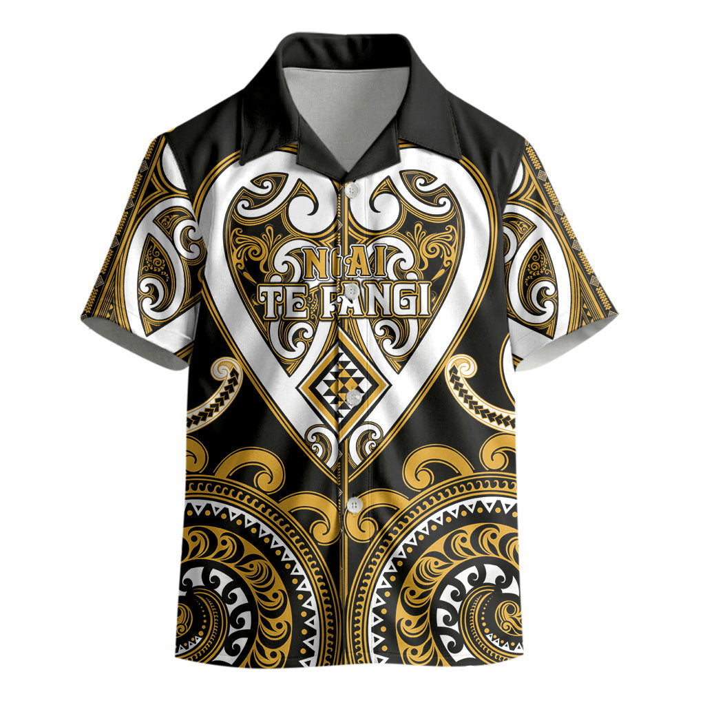 Custom Aotearoa Ngai Te Rangi Kid Hawaiian Shirt Maori Tribal Pattern LT05 - Polynesian Pride