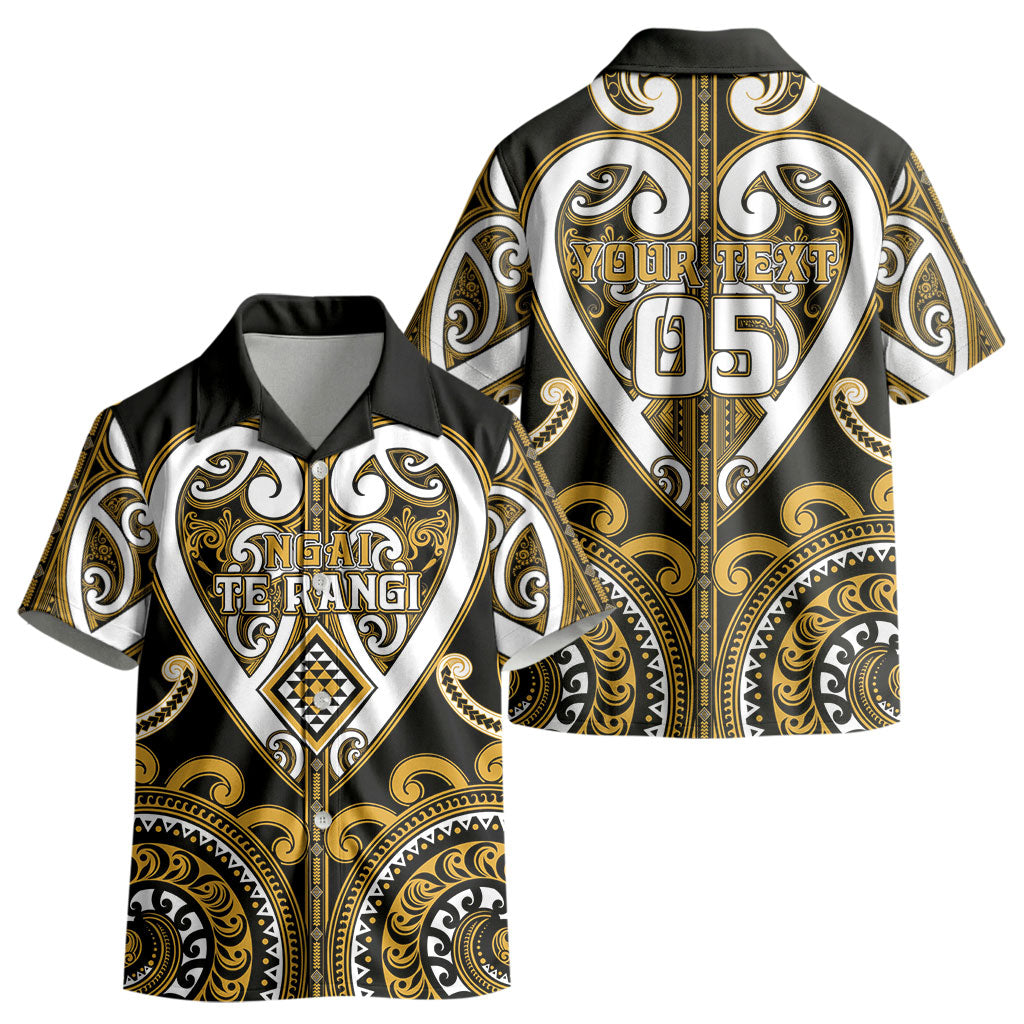 Custom Aotearoa Ngai Te Rangi Kid Hawaiian Shirt Maori Tribal Pattern LT05 - Polynesian Pride