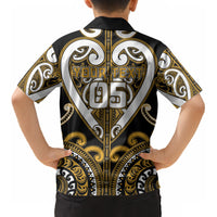 Custom Aotearoa Ngai Te Rangi Kid Hawaiian Shirt Maori Tribal Pattern LT05 - Polynesian Pride