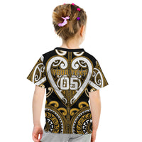 Custom Aotearoa Ngai Te Rangi Kid T Shirt Maori Tribal Pattern LT05 - Polynesian Pride