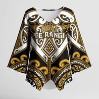 Custom Aotearoa Ngai Te Rangi Kimono Sleeve Blouse Maori Tribal Pattern LT05 Female Gold - Polynesian Pride