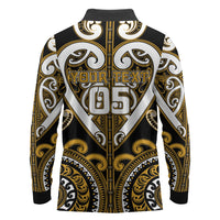 Custom Aotearoa Ngai Te Rangi Long Sleeve Polo Shirt Maori Tribal Pattern LT05 - Polynesian Pride