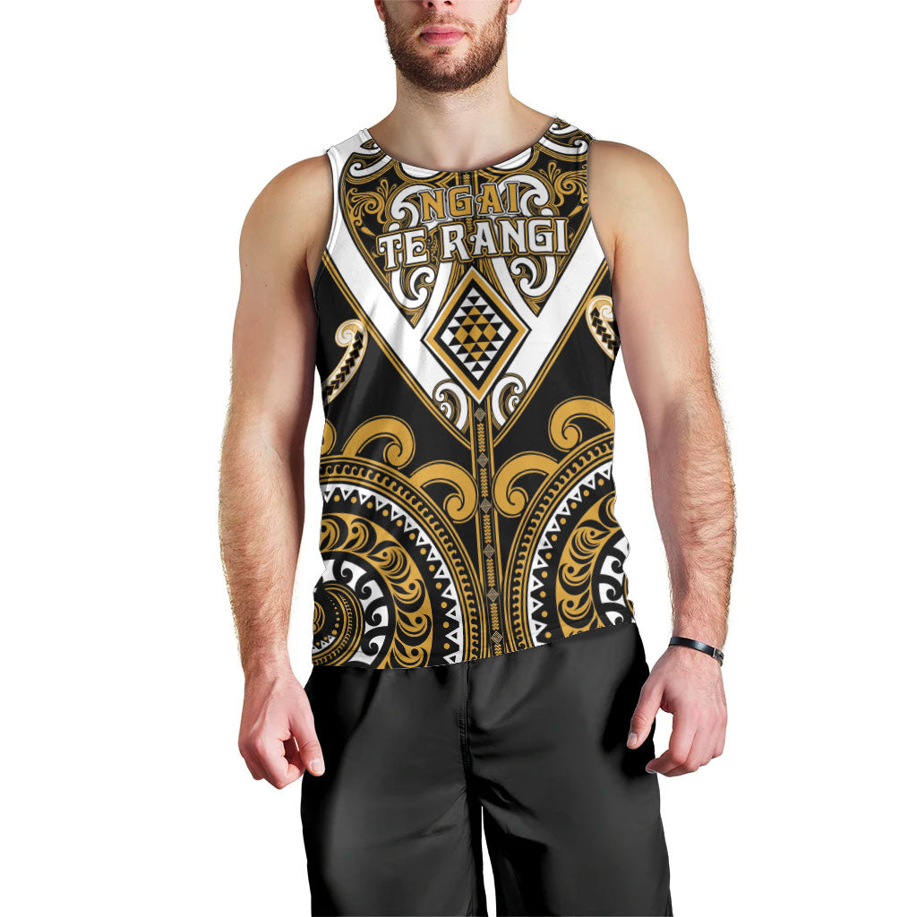 Custom Aotearoa Ngai Te Rangi Men Tank Top Maori Tribal Pattern LT05 - Polynesian Pride