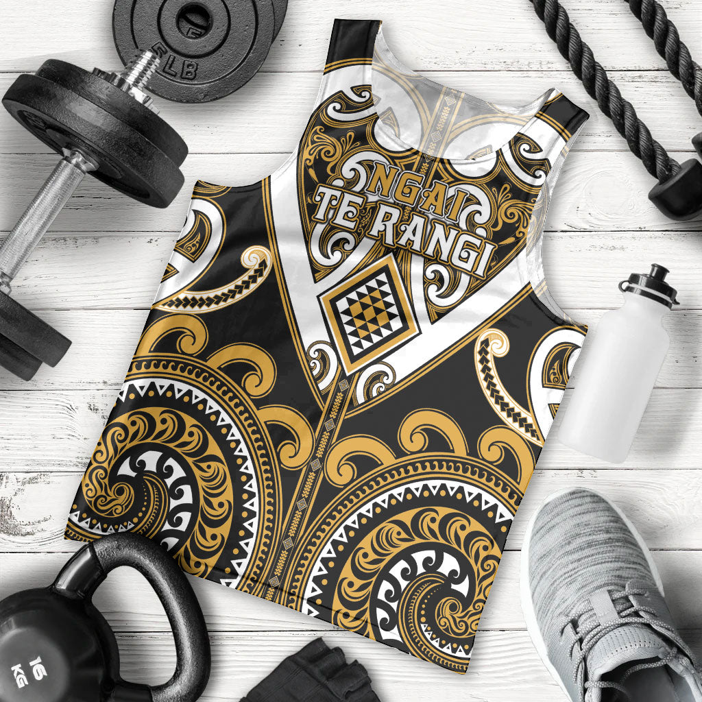 Custom Aotearoa Ngai Te Rangi Men Tank Top Maori Tribal Pattern LT05 - Polynesian Pride