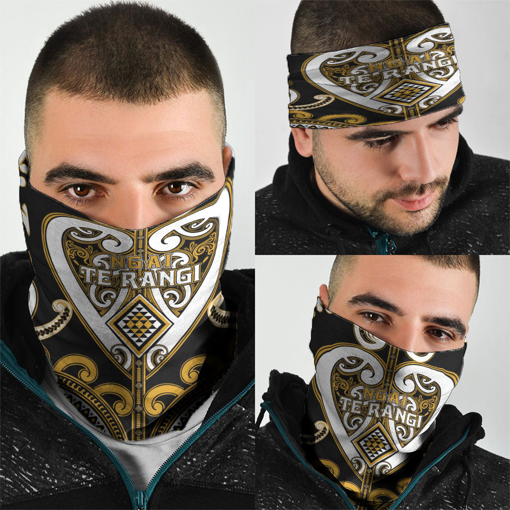 Aotearoa Ngai Te Rangi Neck Gaiter Maori Tribal Pattern LT05 - Polynesian Pride