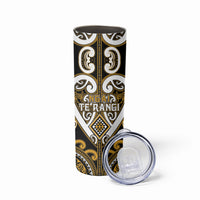 Custom Aotearoa Ngai Te Rangi Skinny Tumbler Maori Tribal Pattern LT05 - Polynesian Pride