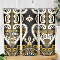 Custom Aotearoa Ngai Te Rangi Skinny Tumbler Maori Tribal Pattern LT05 - Polynesian Pride