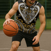 Custom Aotearoa Ngai Te Rangi Sleeveless Hoodie Maori Tribal Pattern LT05 - Polynesian Pride