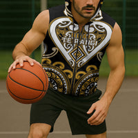 Custom Aotearoa Ngai Te Rangi Sleeveless Zip Hoodie Maori Tribal Pattern LT05 - Polynesian Pride