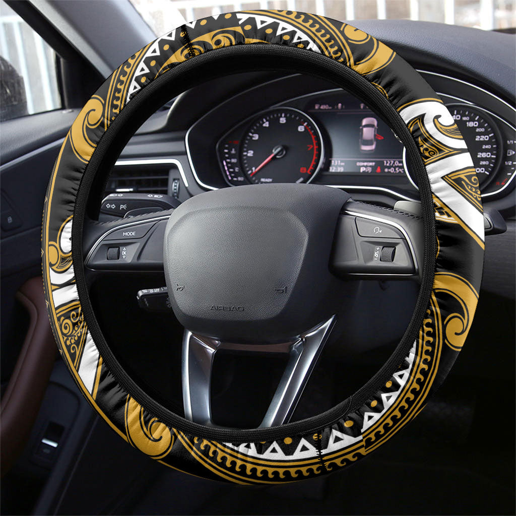 Aotearoa Ngai Te Rangi Steering Wheel Cover Maori Tribal Pattern LT05 - Polynesian Pride