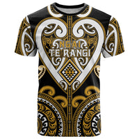 Custom Aotearoa Ngai Te Rangi T Shirt Maori Tribal Pattern LT05 Gold - Polynesian Pride