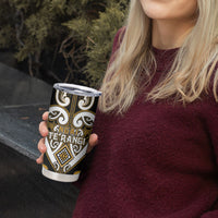 Custom Aotearoa Ngai Te Rangi Tumbler Cup Maori Tribal Pattern LT05 - Polynesian Pride