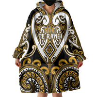 Custom Aotearoa Ngai Te Rangi Wearable Blanket Hoodie Maori Tribal Pattern LT05 - Polynesian Pride