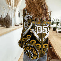 Custom Aotearoa Ngai Te Rangi Women Casual Shirt Maori Tribal Pattern LT05 - Polynesian Pride