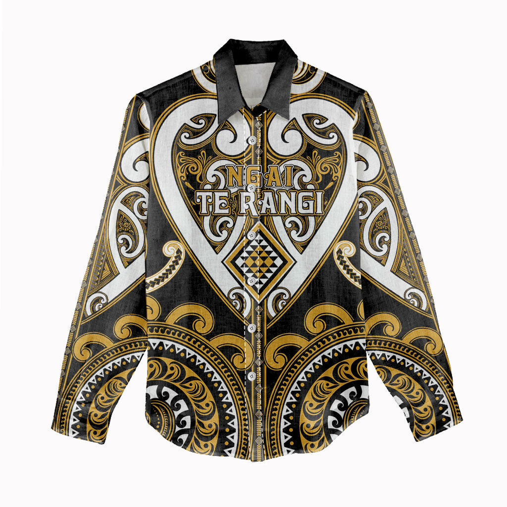 Custom Aotearoa Ngai Te Rangi Women Casual Shirt Maori Tribal Pattern LT05 - Polynesian Pride