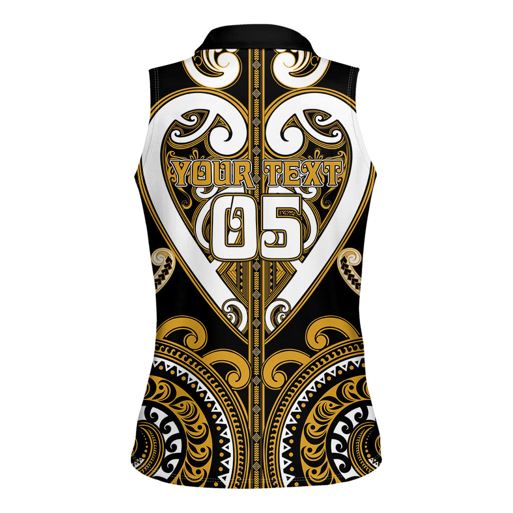 Custom Aotearoa Ngai Te Rangi Women Sleeveless Polo Shirt Maori Tribal Pattern LT05 - Polynesian Pride