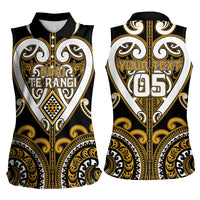 Custom Aotearoa Ngai Te Rangi Women Sleeveless Polo Shirt Maori Tribal Pattern LT05 - Polynesian Pride