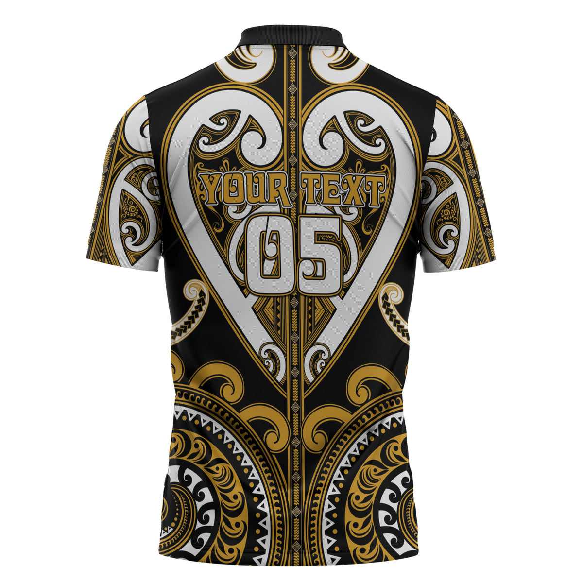 Custom Aotearoa Ngai Te Rangi Zipper Polo Shirt Maori Tribal Pattern LT05 - Polynesian Pride