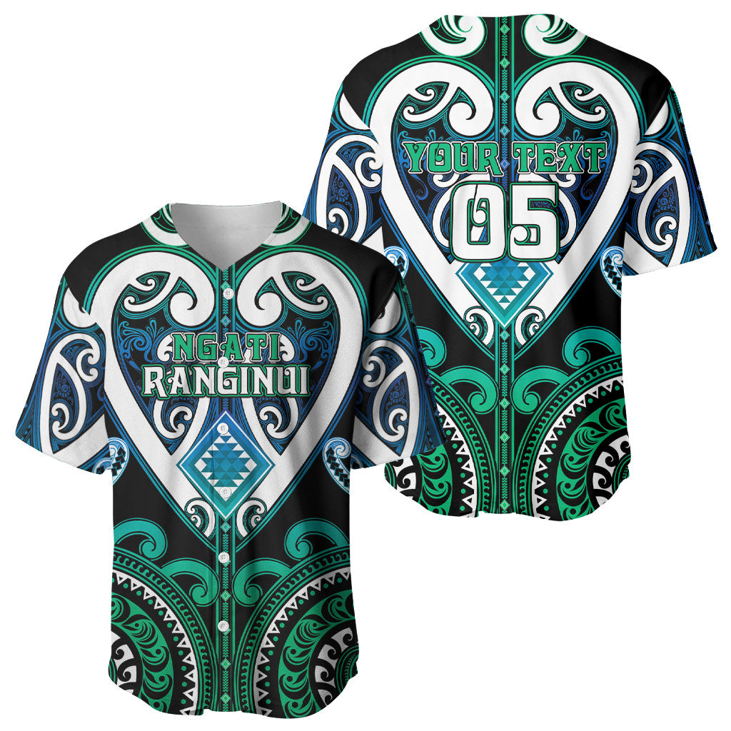 Custom Aotearoa Ngati Ranginui Baseball Jersey Maori Tribal Pattern LT05 - Polynesian Pride