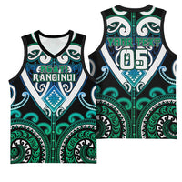 Custom Aotearoa Ngati Ranginui Basketball Jersey Maori Tribal Pattern LT05 - Polynesian Pride