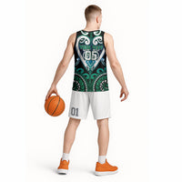 Custom Aotearoa Ngati Ranginui Basketball Jersey Maori Tribal Pattern LT05 - Polynesian Pride