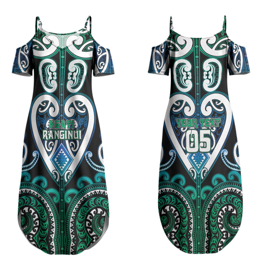 Custom Aotearoa Ngati Ranginui Couples Matching Summer Maxi Dress and Hawaiian Shirt Maori Tribal Pattern LT05 - Polynesian Pride