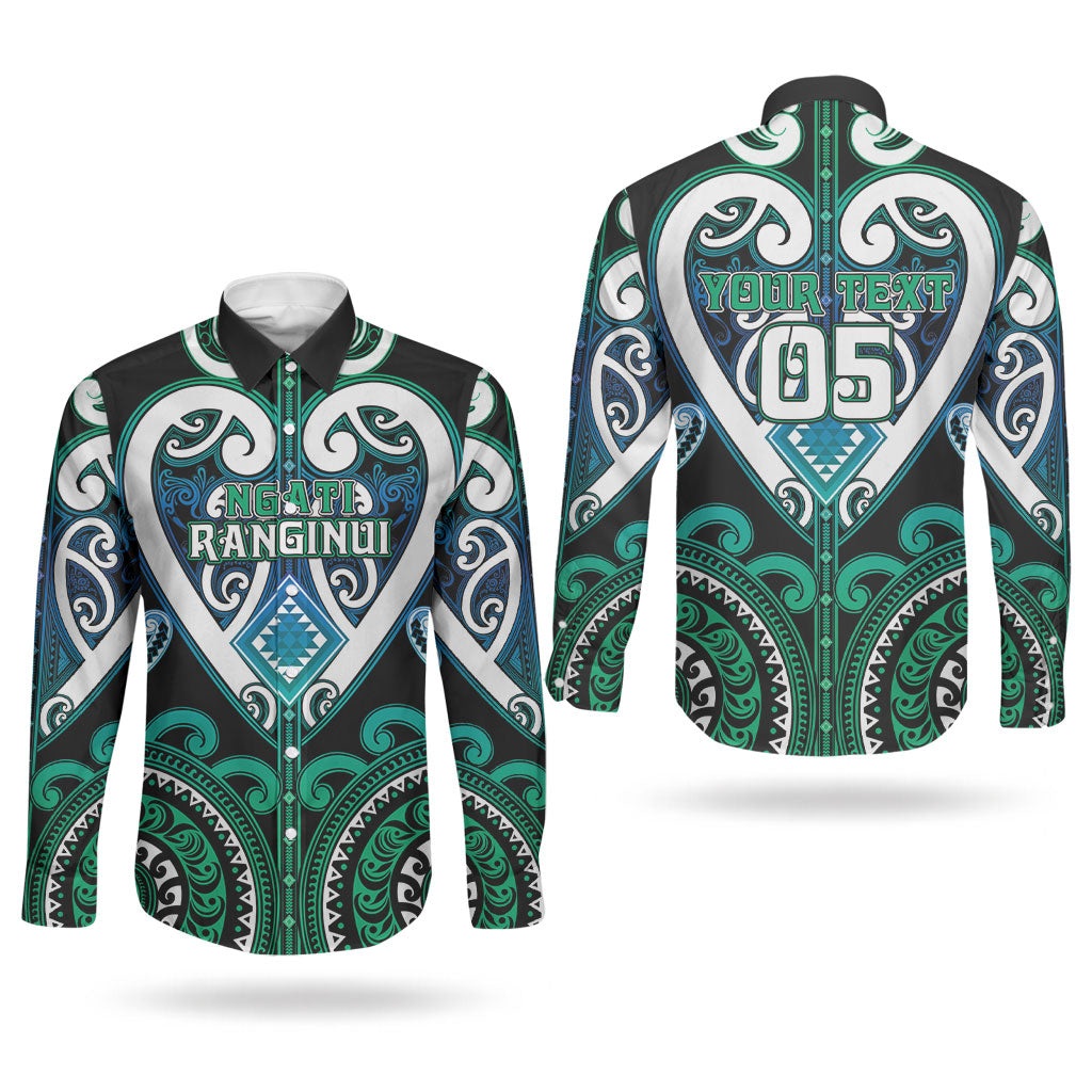 Custom Aotearoa Ngati Ranginui Couples Matching Summer Maxi Dress and Long Sleeve Button Shirt Maori Tribal Pattern LT05 - Polynesian Pride