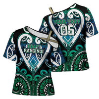 Custom Aotearoa Ngati Ranginui Cross Shoulder Shirt Maori Tribal Pattern LT05 - Polynesian Pride