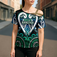 Custom Aotearoa Ngati Ranginui Cross Shoulder Shirt Maori Tribal Pattern LT05 - Polynesian Pride