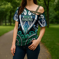 Custom Aotearoa Ngati Ranginui Cross Shoulder Shirt Maori Tribal Pattern LT05 - Polynesian Pride