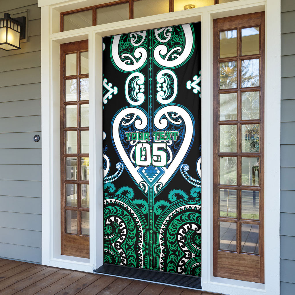 Custom Aotearoa Ngati Ranginui Door Cover Maori Tribal Pattern LT05 - Polynesian Pride